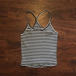 Black & white stripped tank